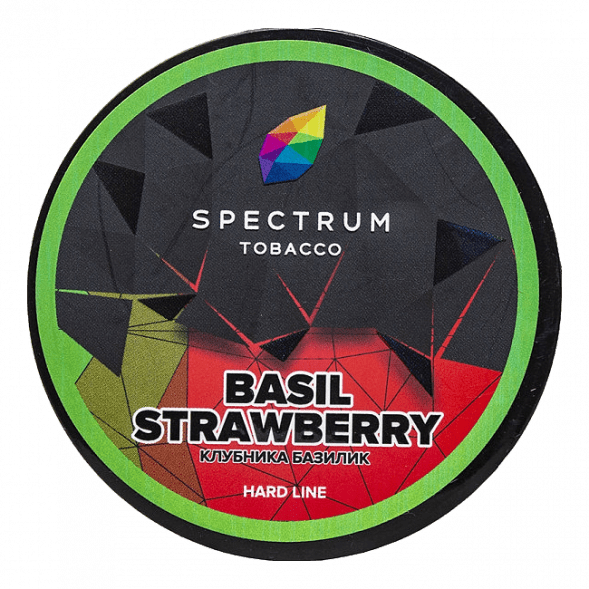 Табак Spectrum Hard - Basil Strawberry (Клубника Базилик, 200 грамм) купить в Красноярске