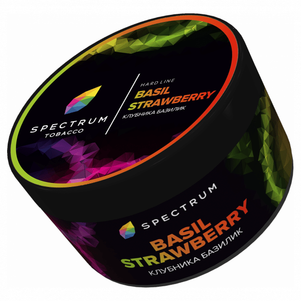 Табак Spectrum Hard - Basil Strawberry (Клубника Базилик, 200 грамм) купить в Красноярске