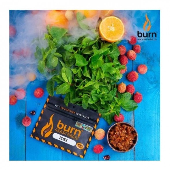 Табак Burn - Bliss (Личи с Мятой, 100 грамм) купить в Красноярске