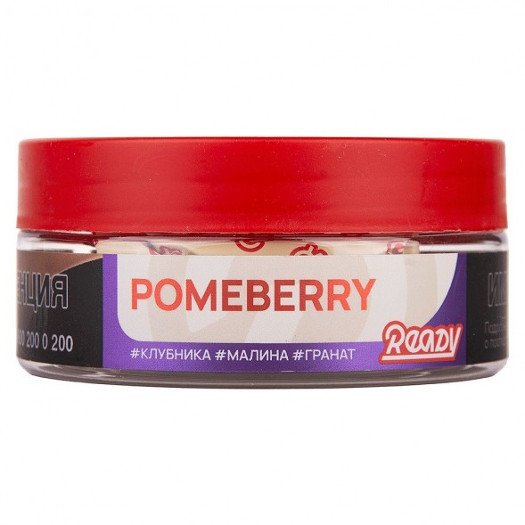 Табак Ready - №6 Pomeberry /Strawberry Raspberry Pomegranate (Клубника, Малина, Гранат, 100 грамм) купить в Красноярске