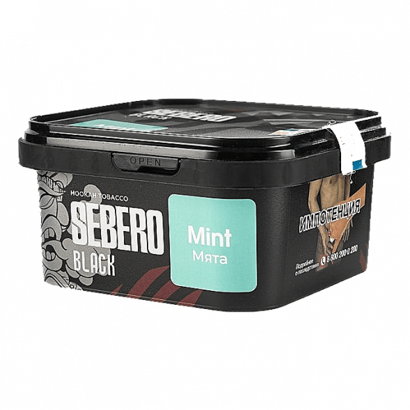 Табак Sebero Black - Mint (Мята, 200 грамм) купить в Красноярске