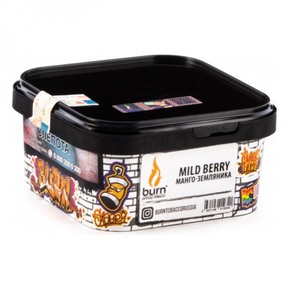 Табак Burn - Mild Berry (Манго - Земляника, 200 грамм) купить в Красноярске