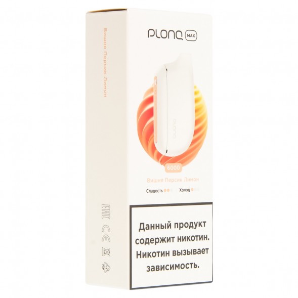 PLONQ MAX - Вишня Персик Лимон (6000 затяжек) купить в Красноярске