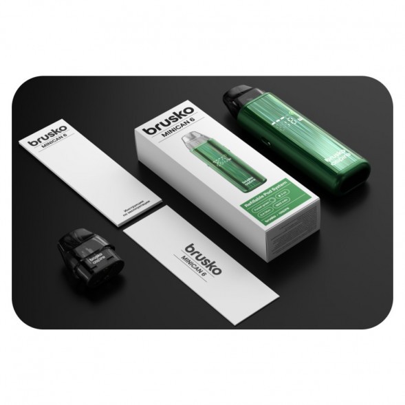 Электронная сигарета Brusko - Minican 6 (Рубиновый - Crimson Red) купить в Красноярске