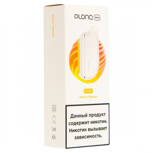 PLONQ MAX - Манго Персик (6000 затяжек) купить в Красноярске