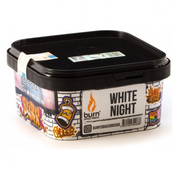 Табак Burn - White Night (Ананас Апельсин Ваниль, 200 грамм) купить в Красноярске