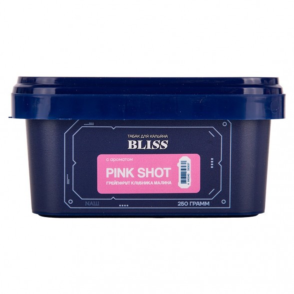 Табак Bliss - Pink Shot (Грейпфрут, Клубника, Малина, 250 грамм) купить в Красноярске