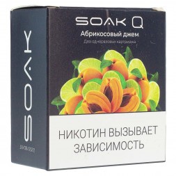 Картридж SOAK Q - Абрикосовый Джем (1500 затяжек х 2 шт.)