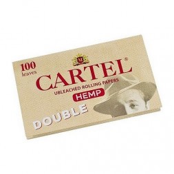 Бумага для самокруток Cartel - Double Organic Hemp Unbleached (100 штук)