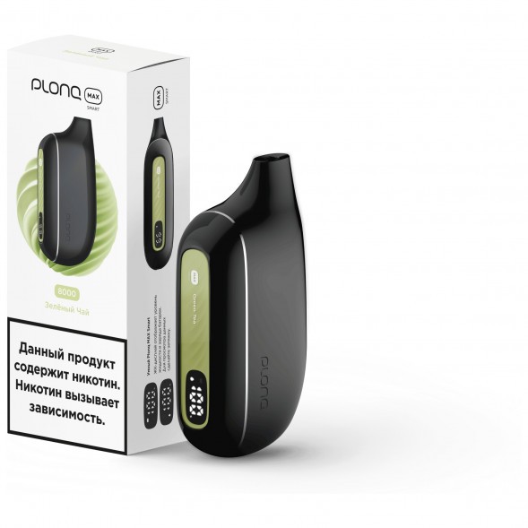 PLONQ MAX SMART - Зелёный Чай (8000 затяжек) купить в Красноярске
