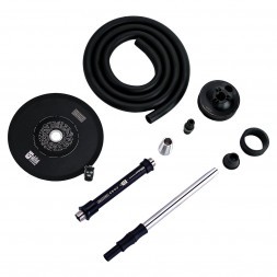 Кальян MISHA Rebel - Jet Black (Чёрный Матовый, Без Колбы)