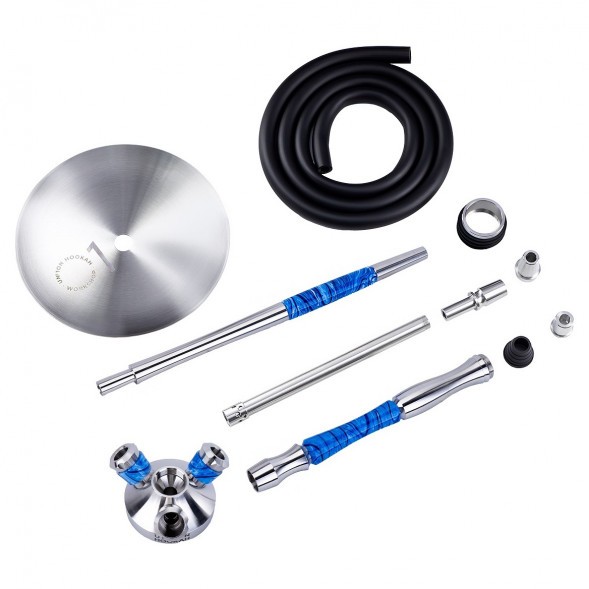 Кальян UNION - Fibonacci Акрил Голубой II (Без Колбы) купить в Красноярске