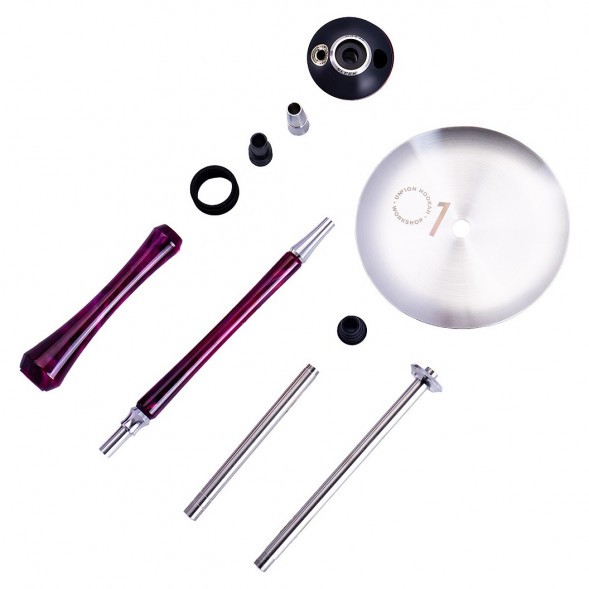 Кальян UNION - Sleek Акрил (Фиолетово-Красный, Без Колбы) купить в Красноярске