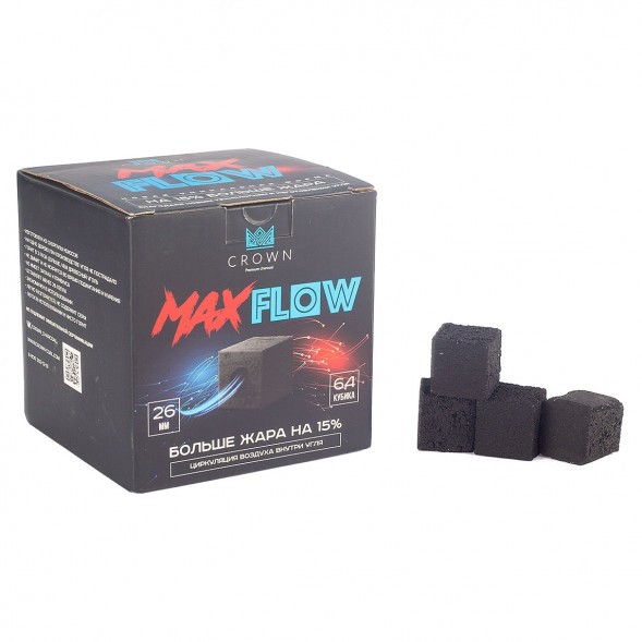 Уголь Crown MaxFlow (26 мм, 64 кубика) купить в Красноярске