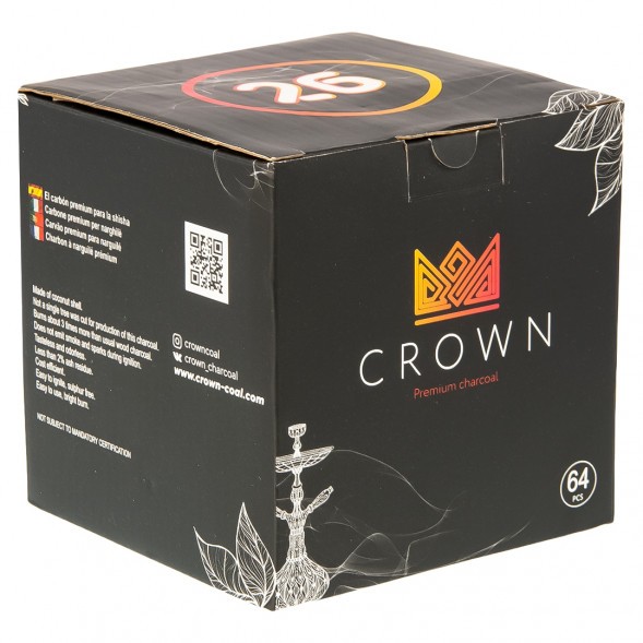 Уголь Crown (26 мм, 64 кубика) купить в Красноярске