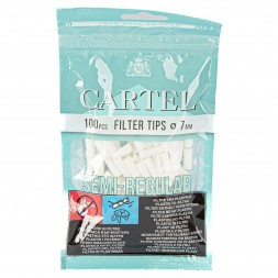 Фильтры для самокруток Cartel - Semi Regular (100 штук, 15х7 мм)