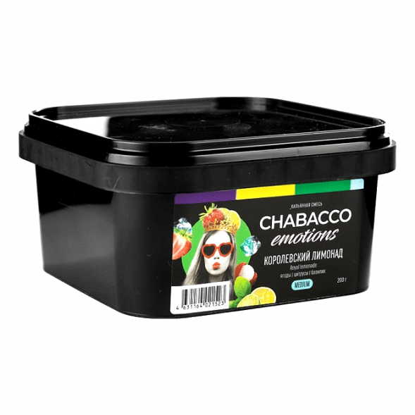 Смесь Chabacco Emotions MEDIUM - Royal Lemonade (Королевский Лимонад, 200 грамм) купить в Красноярске
