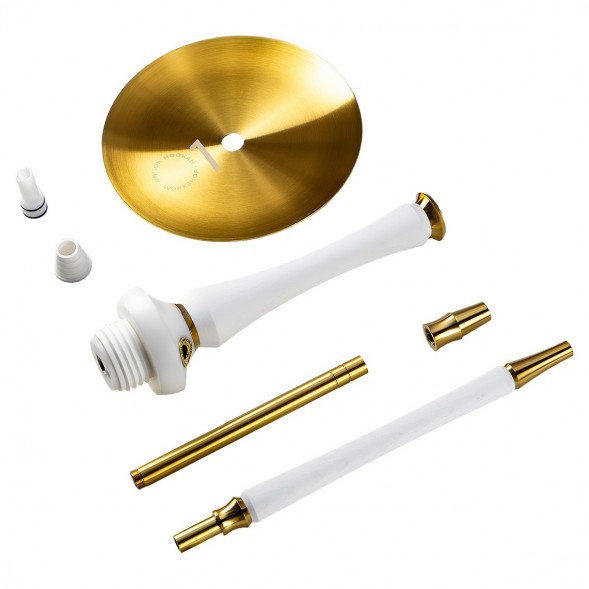 Кальян UNION - Sleek PVD White (Белый, Без Колбы) купить в Красноярске