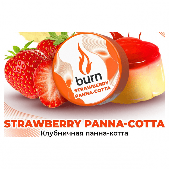 Табак Burn - Strawberry Panna-Cotta (Клубничная Панна-котта, 25 грамм) купить в Красноярске