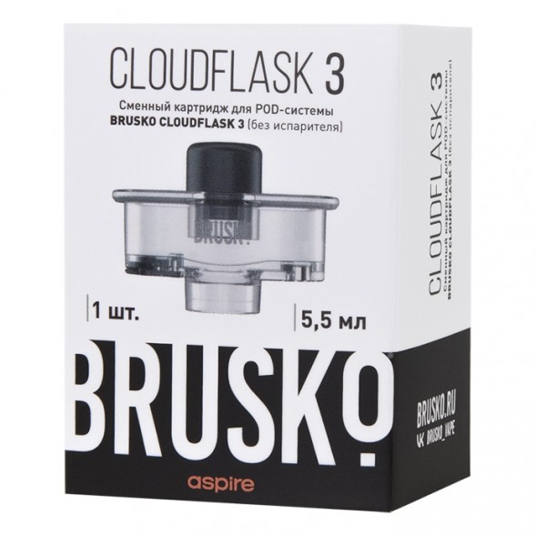 Сменный картридж Brusko - Cloudflask 3 (5.5 мл., 1 шт., без испарителя) купить в Красноярске