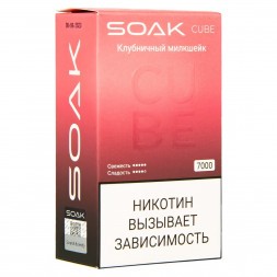 SOAK CUBE - Клубничный Милкшейк (7000 затяжек)