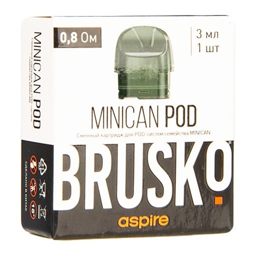 Сменный картридж Brusko - Minican (0.8 Ом, 1 шт.) купить в Красноярске