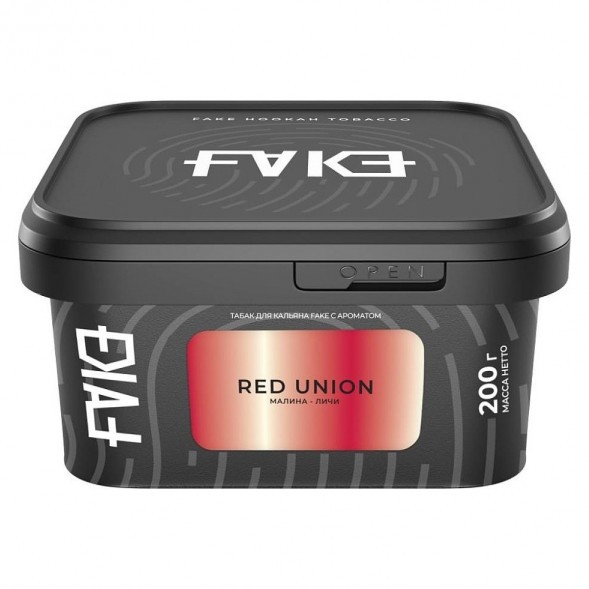 Табак FAKE - Red Union (Малина и Личи, 200 грамм) купить в Красноярске