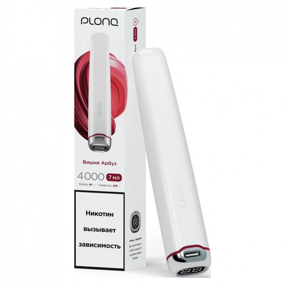 PLONQ PLUS PRO - Вишня Арбуз (4000 затяжек) купить в Красноярске